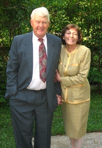 Bill and Rozanne Ruhsam before the Renewal of their Vows for their 40th anniversary