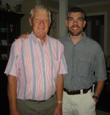 Bill Ruhsam and Bill Ruhsam, in Birmingham, AL, the day of departure (August 26th, 2004)